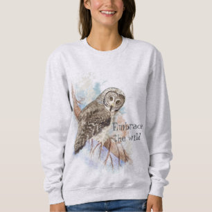 Sweatshirt Embrassez la citation de la faune sauvage avec la 