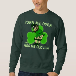 Sweatshirt Embrassez-moi trèfle