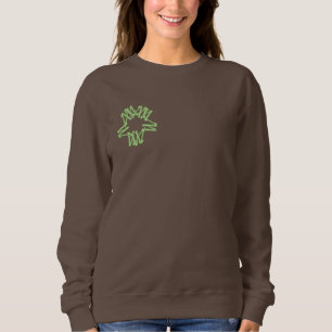 SWEATSHIRT EMBROIDERIERTE FRAUEN STYLE DESIGN