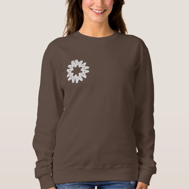 SWEATSHIRT EMBROIDERIERTE FRAUEN STYLE DESIGN (Vorderseite)