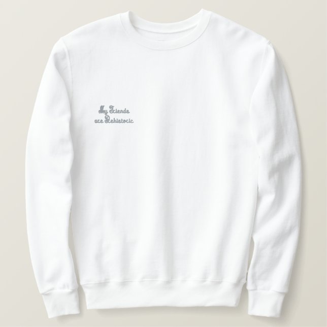 SWEATSHIRT EMBROIDERIERTE FRAUEN STYLE DESIGN (Design vorne)