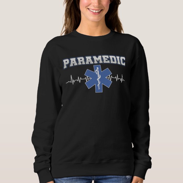Sweatshirt Emergency Assistant Paramedic Emergency Service (Devant)