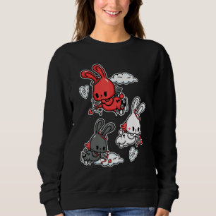Sweatshirt Emo Angel Bunny Soft Goth Valentines Jour Pastel G