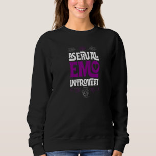 Sweatshirt Emo Asexuel Introvert Fierté Ado Mystique tendance
