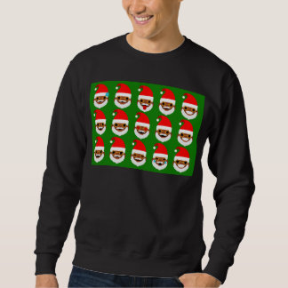 Sweatshirt émoticônes de père Noël