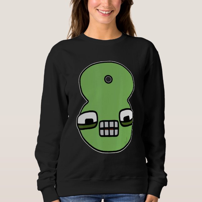 Sweatshirt Emotion Number Eight Costume Boys Matching Number  (Devant)