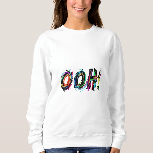 Sweatshirt Empowered & Stylish : Women's Graphic Tee" (Devant)
