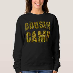 Sweatshirt Empreinte de léopard du camp de Cousin Nana Dada R