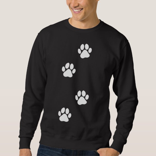 Sweatshirt Empreinte de patte chien chat animal de compagnie (Devant)