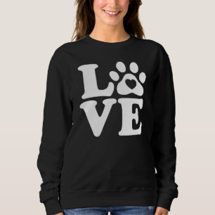 Sweatshirt Empreinte de patte Love Dogs