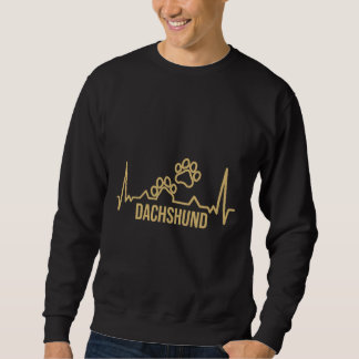 Sweatshirt Empreintes de pattes Dachshund Dog