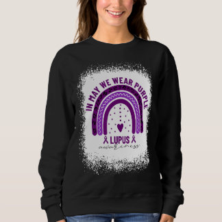 Sweatshirt En Mai Nous Portons Violet Lupus Sensibilisation A
