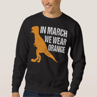 Sweatshirt En Mars Nous Portons Orange Ms Awareness Multiple