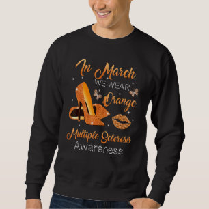 Sweatshirt En Mars Porter Orange High Talons Chaussures Scl M