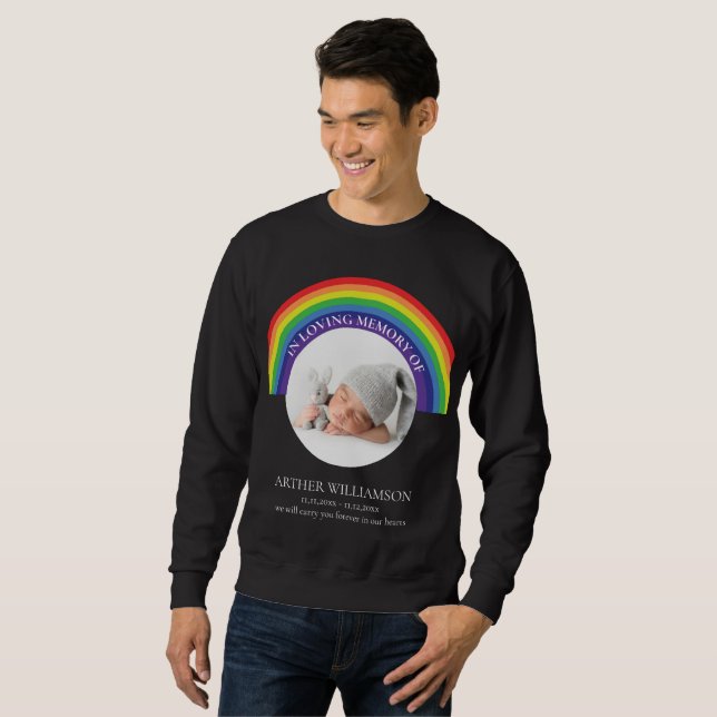 Sweatshirt En mémoire d'amour de la photo mémoriale enfant (Devant entier)