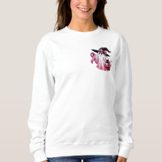 Sweatshirt En Octobre Nous Portons Rose, Cancer Du Sein
