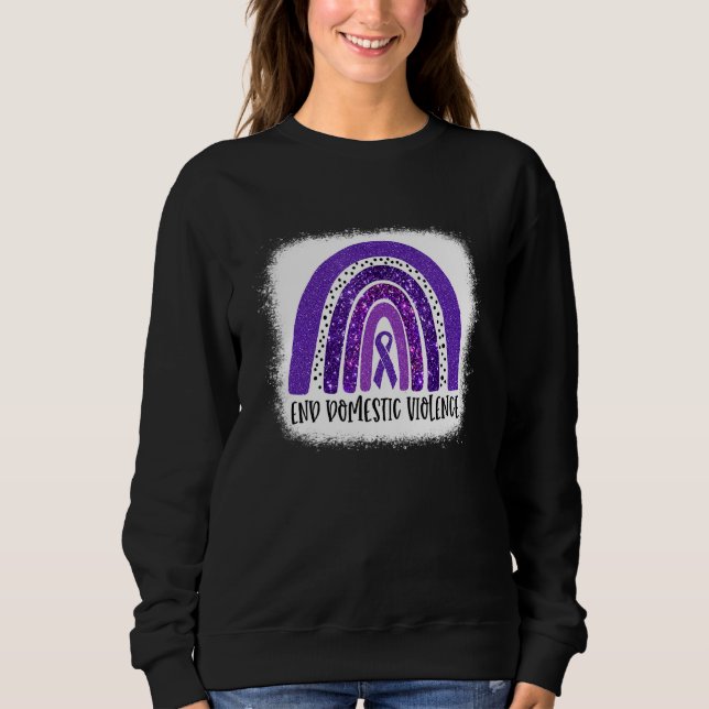 Sweatshirt En Octobre Nous Portons Violemment Fin À La Violen (Devant)