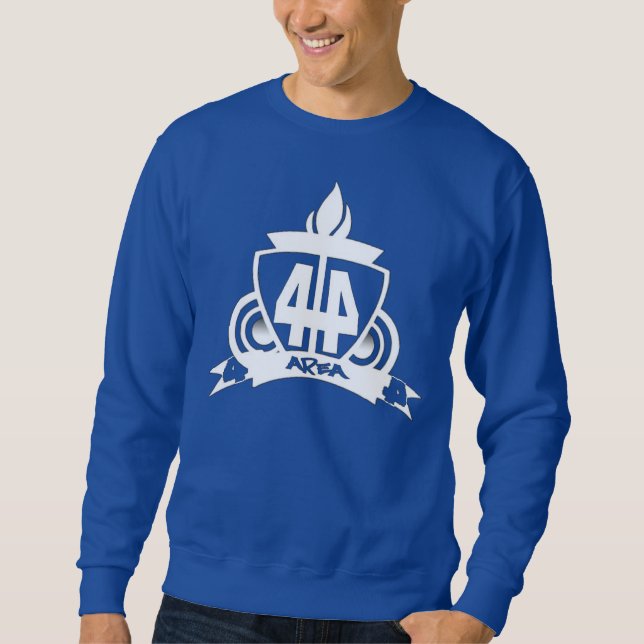SWEATSHIRT ENCOLURE RAS DU COU BLEUE DU SECTEUR 44 (Devant)