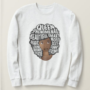Sweatshirt Encourager les femmes noires, beauté des cheveux n