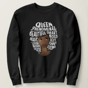 Sweatshirt Encourager les femmes noires, beauté des cheveux n