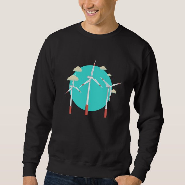 Sweatshirt Énergie éolienne Énergie éolienne (Devant)