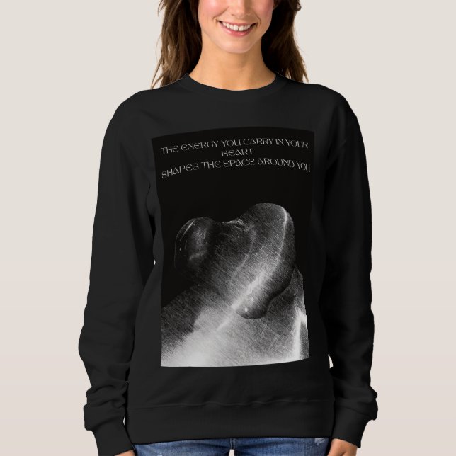 Sweatshirt Énergie positive dans votre coeur (Devant)