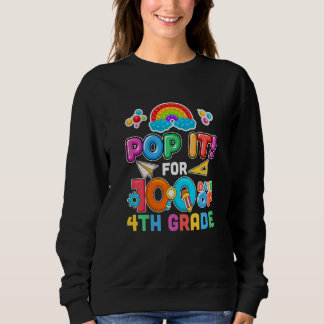 Sweatshirt Enfants 100E Jour De L'École Pop It 100 Jours De 4