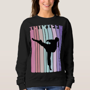 Sweatshirt Enfants 13e anniversaire Retro Taekwondo Karate Gi