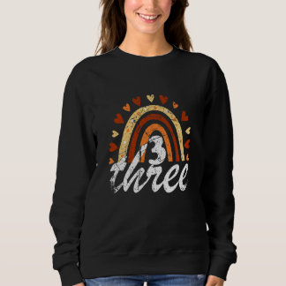 Sweatshirt Enfants 3e anniversaire 3 ans Anniversaire Rainbow