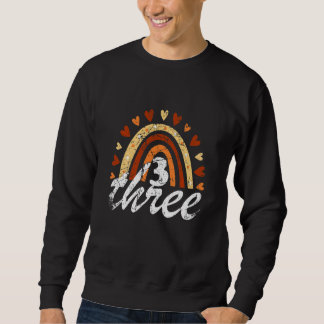 Sweatshirt Enfants 3e anniversaire 3 ans Anniversaire Rainbow