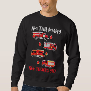 Sweatshirt Enfants 4 ans Camion 4 ans Anniversaire Little F