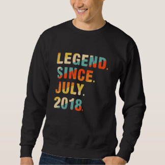Sweatshirt Enfants 4e anniversaire 4 ans légende depuis le 2 