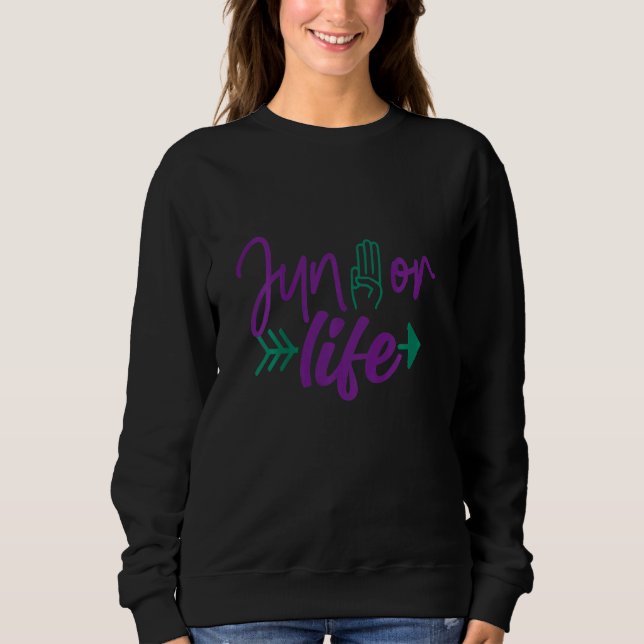 Sweatshirt Enfants Amusants Pour La Vie Filles Scout Junior S (Devant)