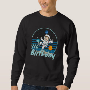 Sweatshirt Enfants Astronaut 7e anniversaire Space Kids Party