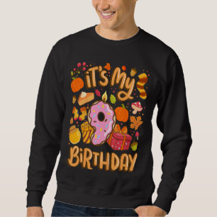 Sweatshirt Enfants C'est mon 9 anniversaire Automne Feuille d