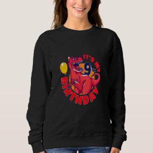 Sweatshirt Enfants C'est mon 9e anniversaire Joyeux 9 ans Rex
