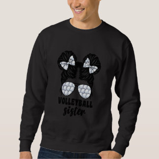 Sweatshirt Enfants Fière Volleyball Petite Soeur Pour Bébé Fi