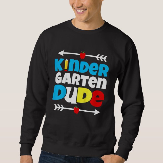 Sweatshirt Enfants Gardergarten Mec Retour À L'École Premier  (Devant)