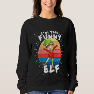Sweatshirt Enfants Je suis le drôle Elf Matching Family Group