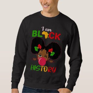Sweatshirt Enfants Je Suis Noir Histoire Girl Little Melanin