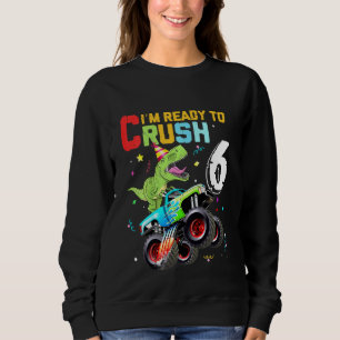 Sweatshirt Enfants Je suis prêt à écraser 6 Monster Truck din
