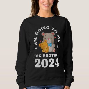 Sweatshirt Enfants Je vais être un Big Brother 2024 Ours Futu