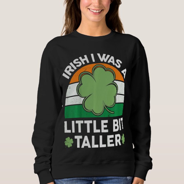 Sweatshirt Enfants Jour de la Saint Patrick Irlandais J'Étais (Devant)