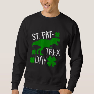 Sweatshirt Enfants Joyeux St Pat Trex Day Dino Patricks Toddl