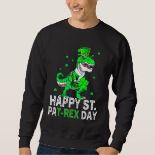Sweatshirt Enfants Joyeux St Pat Trex Jour Dino Jour de la Sa