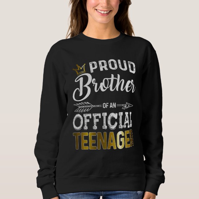 Sweatshirt Enfants Officiel Adolescent Frère 13e anniversaire (Devant)