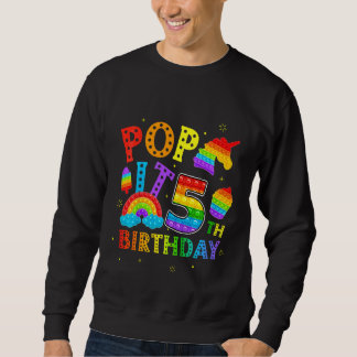 Sweatshirt Enfants Pop It 5e anniversaire 5 ans Popup Party p