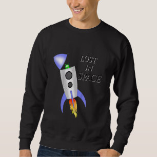 Sweatshirt Enfants Rocket Dans L'Espace Avec Alien Pour Enfan