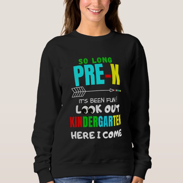 Sweatshirt Enfants Si Longs Pré-K jardin d'enfants Ici Je Vie (Devant)