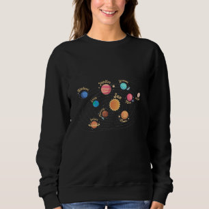 Sweatshirt Enfants Système solaire Planètes Connaissances Esp